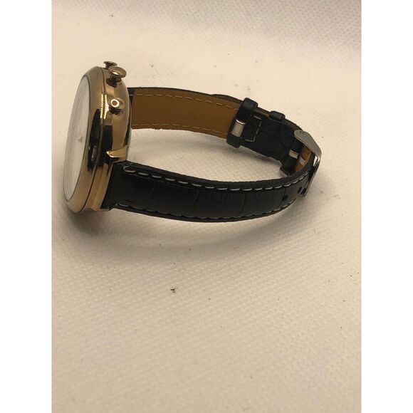 Fossil Q FTW5023 Womens Black Leather Analog Silver Dial Hybrid Smartwatch HK219 - Picture 8 of 9